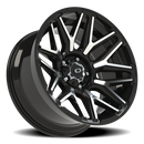 20X10 Vision 305 Rekluse Gloss Black Machined Face Wheel 5x139.7 5x5.5 ET-25 CB1