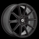 15x6.5 Konig Control Matte Black 5x100 5x114.3 5x4.5 ET40 Wheel Rim