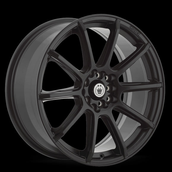 15x6.5 Konig Control Matte Black 5x100 5x114.3 5x4.5 ET40 Wheel Rim