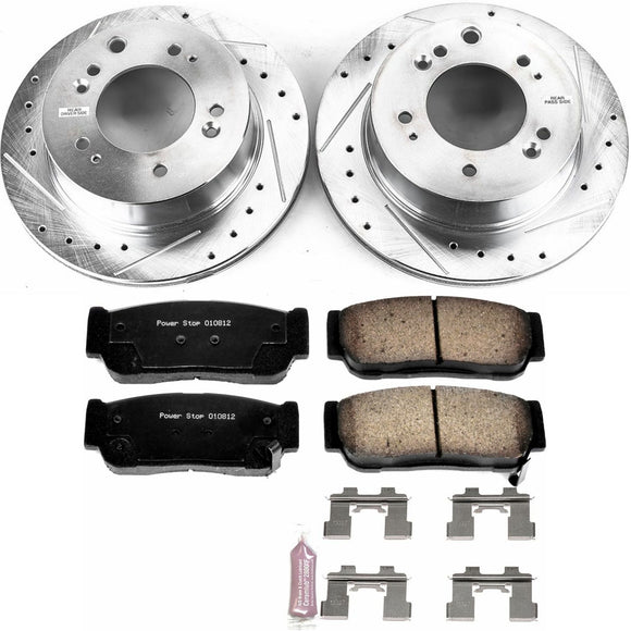 PowerStop Z23 Daily Driver Carbon-Fiber Ceramic Brake Pad and Drilled & Slotted