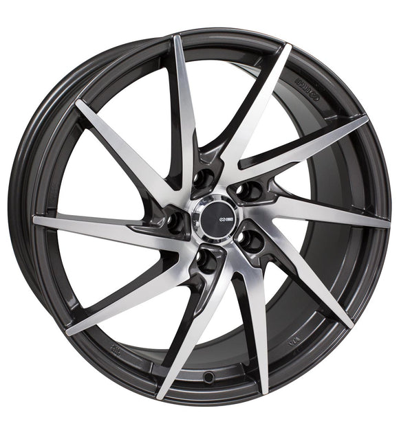 18X8 Enkei PW10 Wheel/Rim Gunmetal Machined 5x108 ET40 18-8 5-108 Each