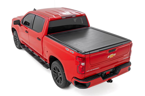 Rough Country Powered Retractable Bed Cover 5'10" Bed For Chevy GMC Sierra Silverado 1500 19-25