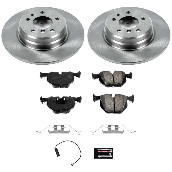 PowerStop OE Stock Replacement Low-Dust Ceramic Brake Pad and Rotor Kit