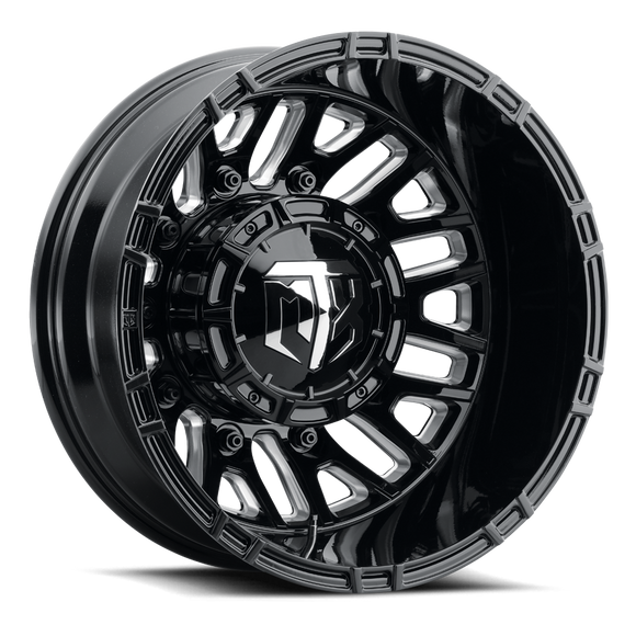 20x8.25 MTX Banshee Gloss Black & Milled 10x225 ET-185 CB170.13 Wheel