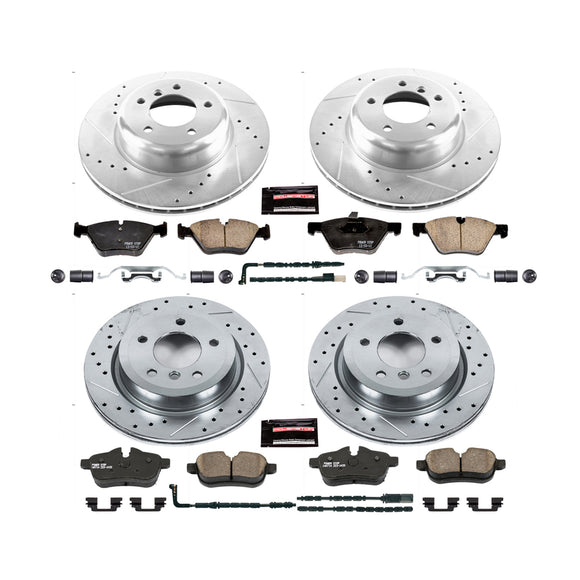 PowerStop Z23 Daily Driver Carbon-Fiber Ceramic Brake Pad and Drilled & Slotted