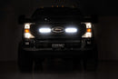 Rough Country LED Light Kit Grille Mount 10" Black For Ford Super Duty 20-21