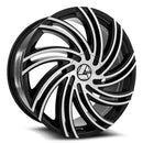 20x8.5 Azara AZA-514 Gloss Black & Machined 5x114.3/120 ET35 wheel/rim-1