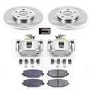 PowerStop OE Stock Replacement Low-Dust Ceramic Brake Pad, Rotor and Caliper Kit