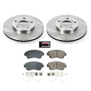 PowerStop OE Stock Replacement Low-Dust Ceramic Brake Pad and Rotor Kit