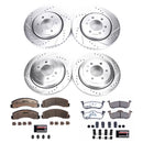 PowerStop Z36 Carbon-Fiber Ceramic Brake Pad with Drilled and Slotted Rotor Kit