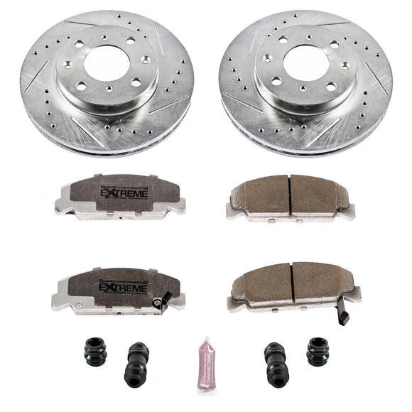 PowerStop Z26 Street Performance Ceramic Brake Pad and Drilled & Slotted Rotor K