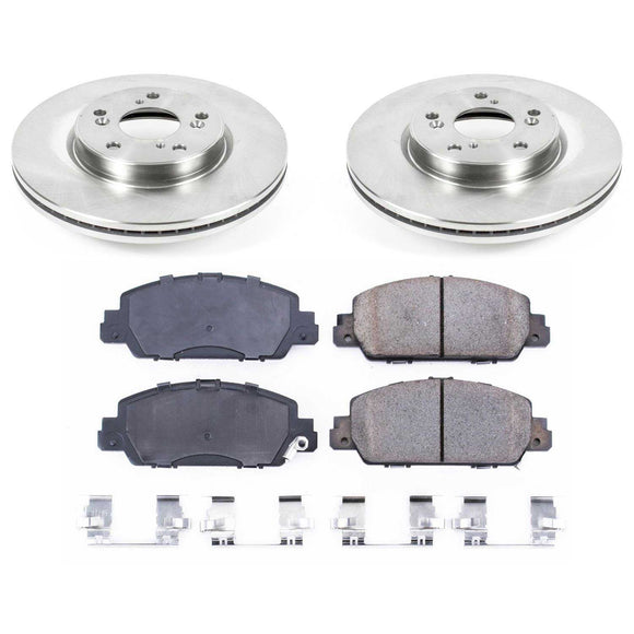 PowerStop OE Stock Replacement Low-Dust Ceramic Brake Pad and Rotor Kit