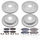 PowerStop Genuine Geomet Coated Rotor and Low-Dust Ceramic Brake Pad Kit
