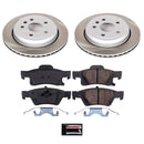 PowerStop Semi-Coated Rotor and Low-Dust Ceramic Brake Pad Kit