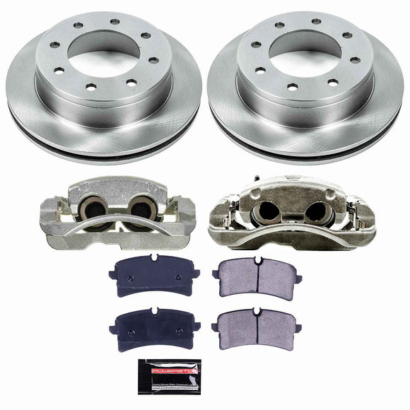 PowerStop OE Stock Replacement Low-Dust Ceramic Brake Pad, Rotor and Caliper Kit