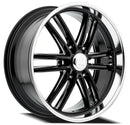 24x9 Resto Maverick Glossy Black Diamond Cut Lip 6x139.7 ET25 CB106.10 Wheel