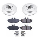 PowerStop Genuine Geomet Coated Rotor and Low-Dust Ceramic Brake Pad Kit