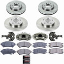 PowerStop OE Stock Replacement Low-Dust Ceramic Brake Pad, Rotor and Caliper Kit