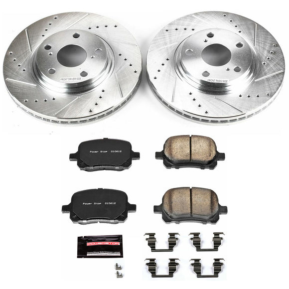 PowerStop Z23 Daily Driver Carbon-Fiber Ceramic Brake Pad and Drilled & Slotted