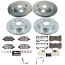 PowerStop Z36 Carbon-Fiber Ceramic Brake Pad with Drilled and Slotted Rotor Kit
