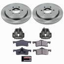 PowerStop OE Stock Replacement Low-Dust Ceramic Brake Pad, Rotor and Caliper Kit