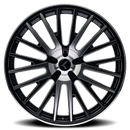 22x8.5 Kraze Double Down Gloss Black Machined 5x115 ET38 CB74.1 Wheel Rim