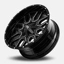 22x10 Hardrock Commander Gloss Black Milled 8x165.1 ET-25 wheel/rim
