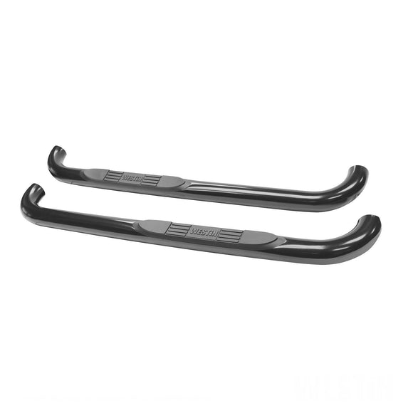 Westin E-Series 3 Nerf Step Bars Powder Coated Black Steel 23-1325