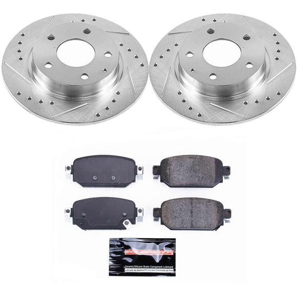 PowerStop Z23 Daily Driver Carbon-Fiber Ceramic Brake Pad and Drilled & Slotted