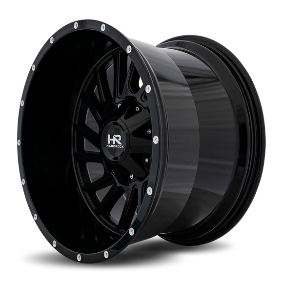 20x12 Hardrock Overdrive Gloss Black 8x170 ET-51 wheel/rim