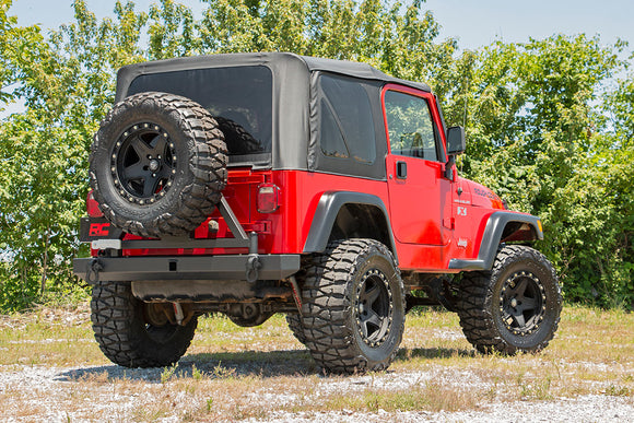 Rough Country Rear Bumper Tire Carrier For Jeep Wrangler TJ 4WD 1997- 2006