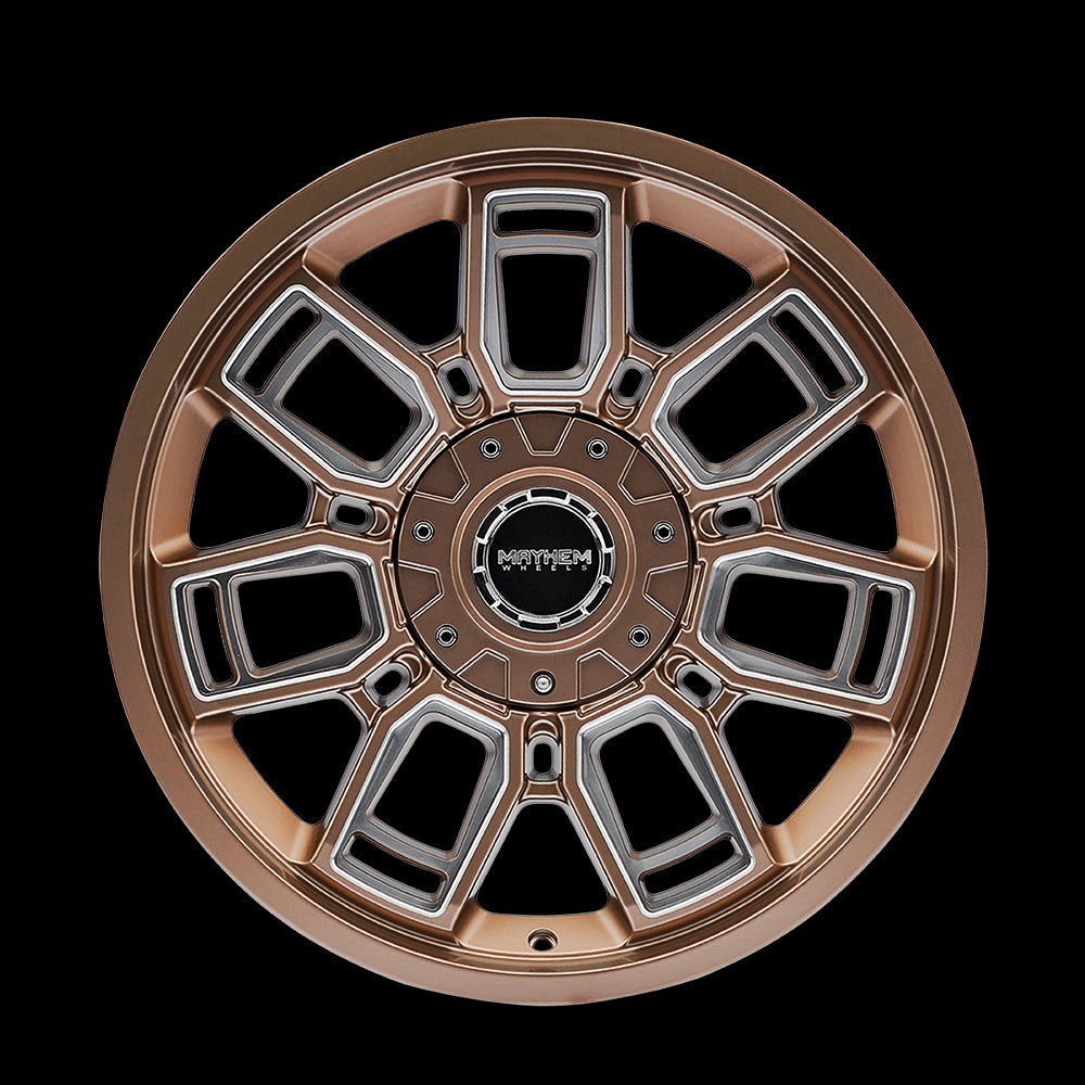 20x9 Mayhem 8118 Ordinance Matte Bronze 6x135 6x139.7 6x5.5 ET0 Wheel Rim