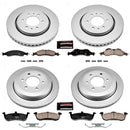 PowerStop Genuine Geomet Coated Rotor and Low-Dust Ceramic Brake Pad Kit