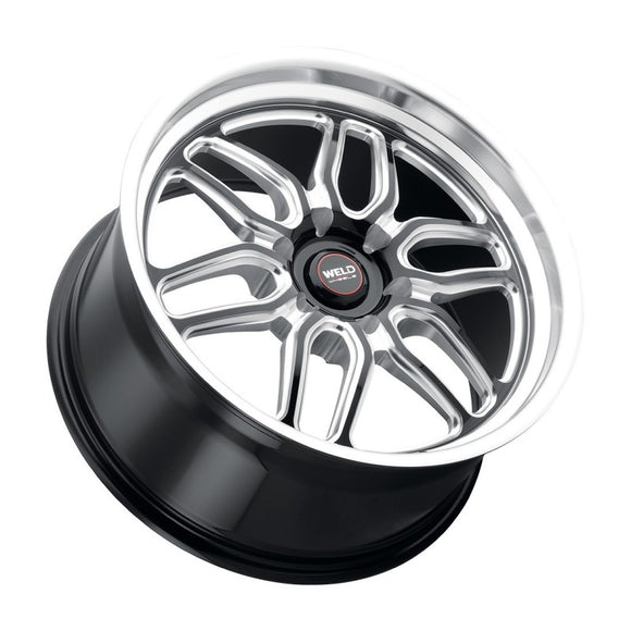 20x9.5 WELD Performance Laguna 6 Drag Black Milled 6x127 ET35 CB78.1 Wheel Rim