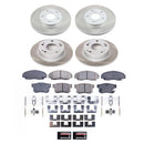 PowerStop Semi-Coated Rotor and Low-Dust Ceramic Brake Pad Kit