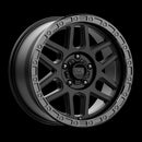 18X9 KMC KM544 MESA Satin Black With Gloss Black Lip 5X150 ET25 wheel/rim-1