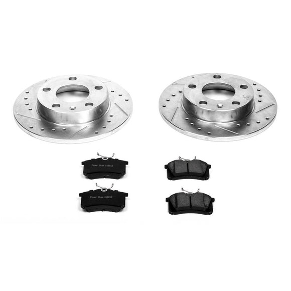 PowerStop Z23 Daily Driver Carbon-Fiber Ceramic Brake Pad and Drilled & Slotted