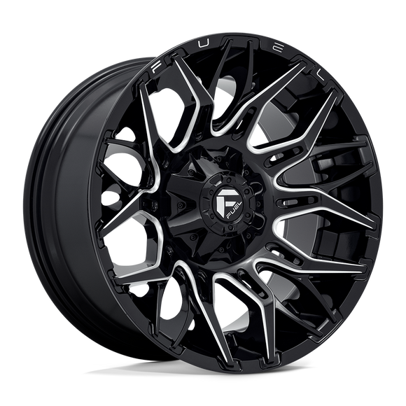 20x10 Fuel Off-Road D769 Twitch Gloss Black Milled 6x135 ET-18 CB106.1 Wheel Rim