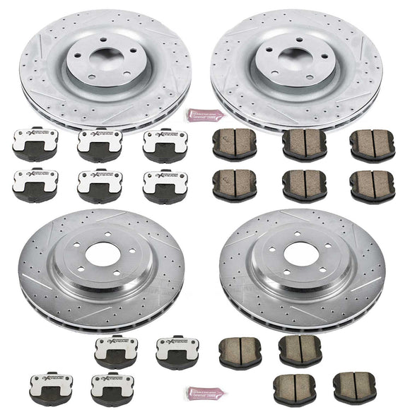 PowerStop Z26 Street Performance Ceramic Brake Pad and Drilled & Slotted Rotor K