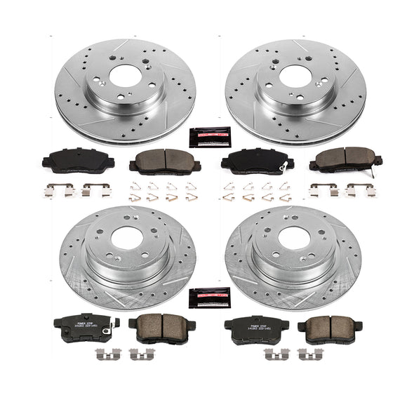 PowerStop Z23 Daily Driver Carbon-Fiber Ceramic Brake Pad and Drilled & Slotted