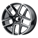 22X10 Performance Replicas PR192 Black 6X139.7 6X5.5 ET25 Wheel Rim