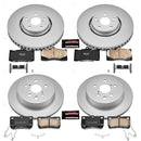 PowerStop Genuine Geomet Coated Rotor and Low-Dust Ceramic Brake Pad Kit
