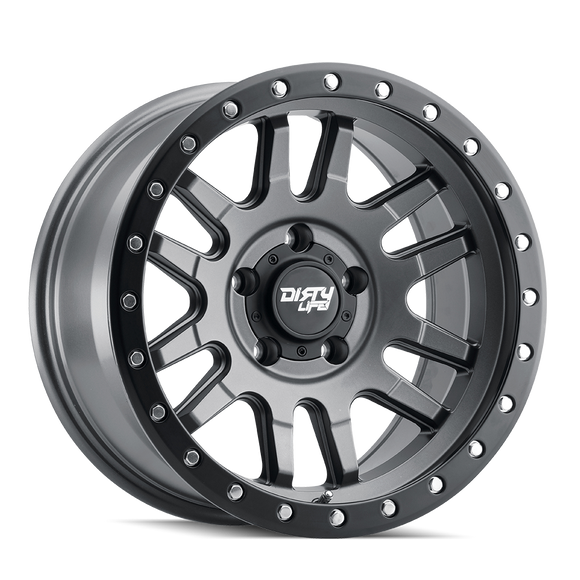 17x9 Dirty Life Canyon Pro Satin Graphite 5x127 ET-38 CB71.5 Wheel Rim
