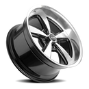 20x8.5 Ridler 652 Gloss Black Diamond Cut Face And Lip 5x139.7 ET0 Wheel