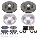 PowerStop OE Stock Replacement Low-Dust Ceramic Brake Pad and Rotor Kit