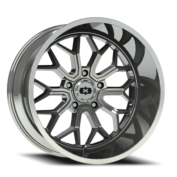 20x9 Vision 402 Riot Chrome Wheel 5x139.7 ET12 CB108