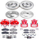 PowerStop Z23 Daily Driver Carbon-Fiber Ceramic Pads Drilled & Slotted Rotor & C