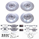 PowerStop Z36 Carbon-Fiber Ceramic Brake Pad with Drilled and Slotted Rotor Kit