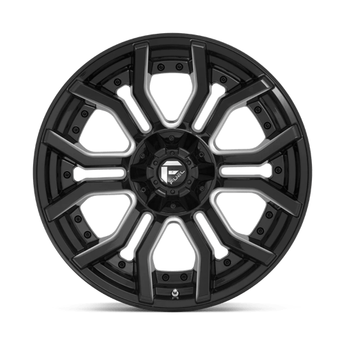 20x10 Fuel Off-Road D711 Rage Gloss Black Milled 6x135 ET-18 CB106.1 Wheel Rim