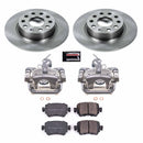 PowerStop OE Stock Replacement Low-Dust Ceramic Brake Pad, Rotor and Caliper Kit